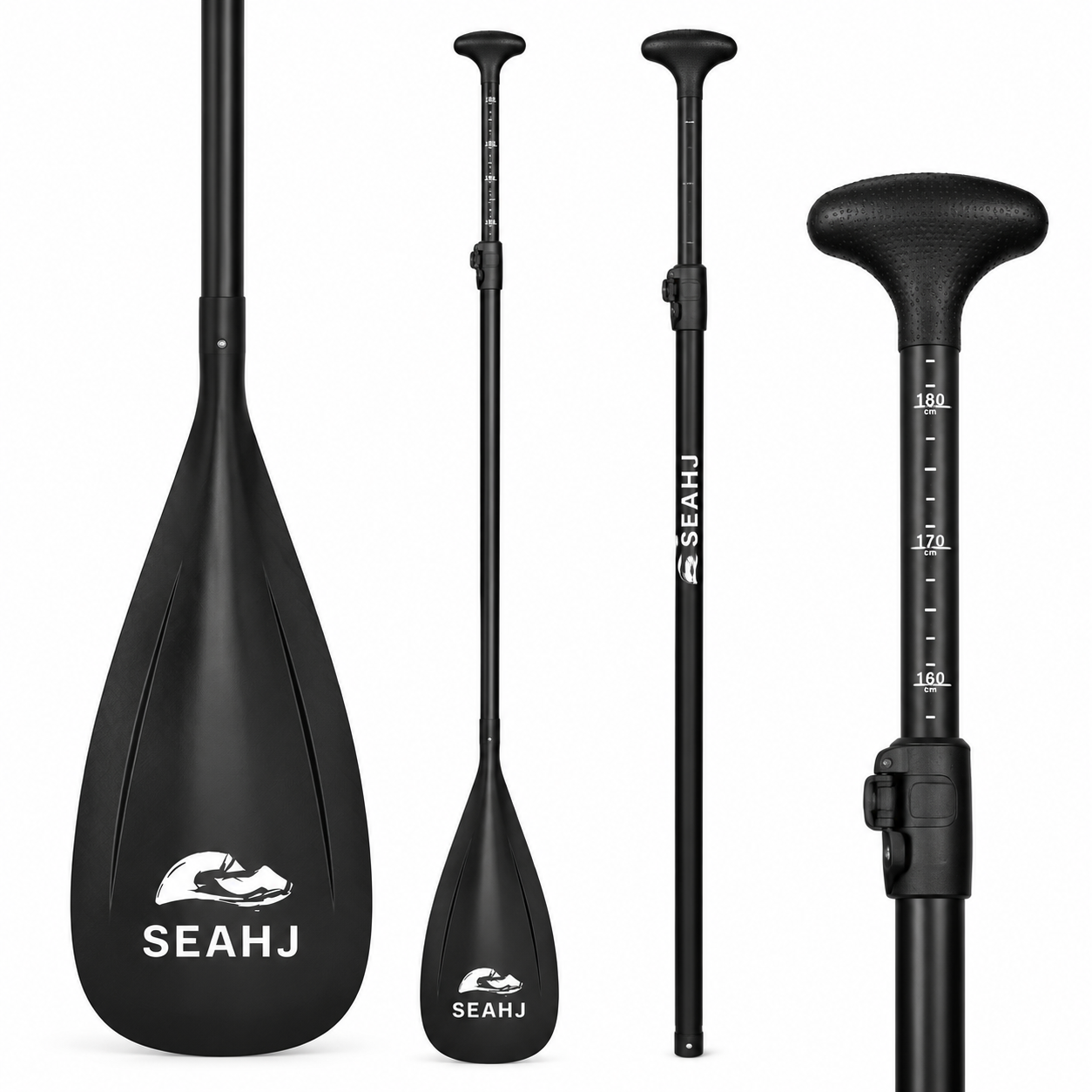 SEAHJ Adjustable SUP Paddle with Lightweight Shaft