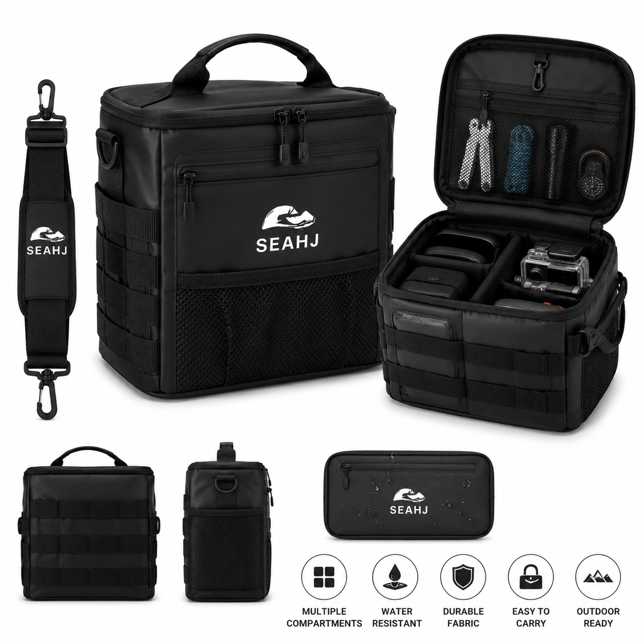 SEAHJ Outdoor Waterproof Equipment Organizer Bag